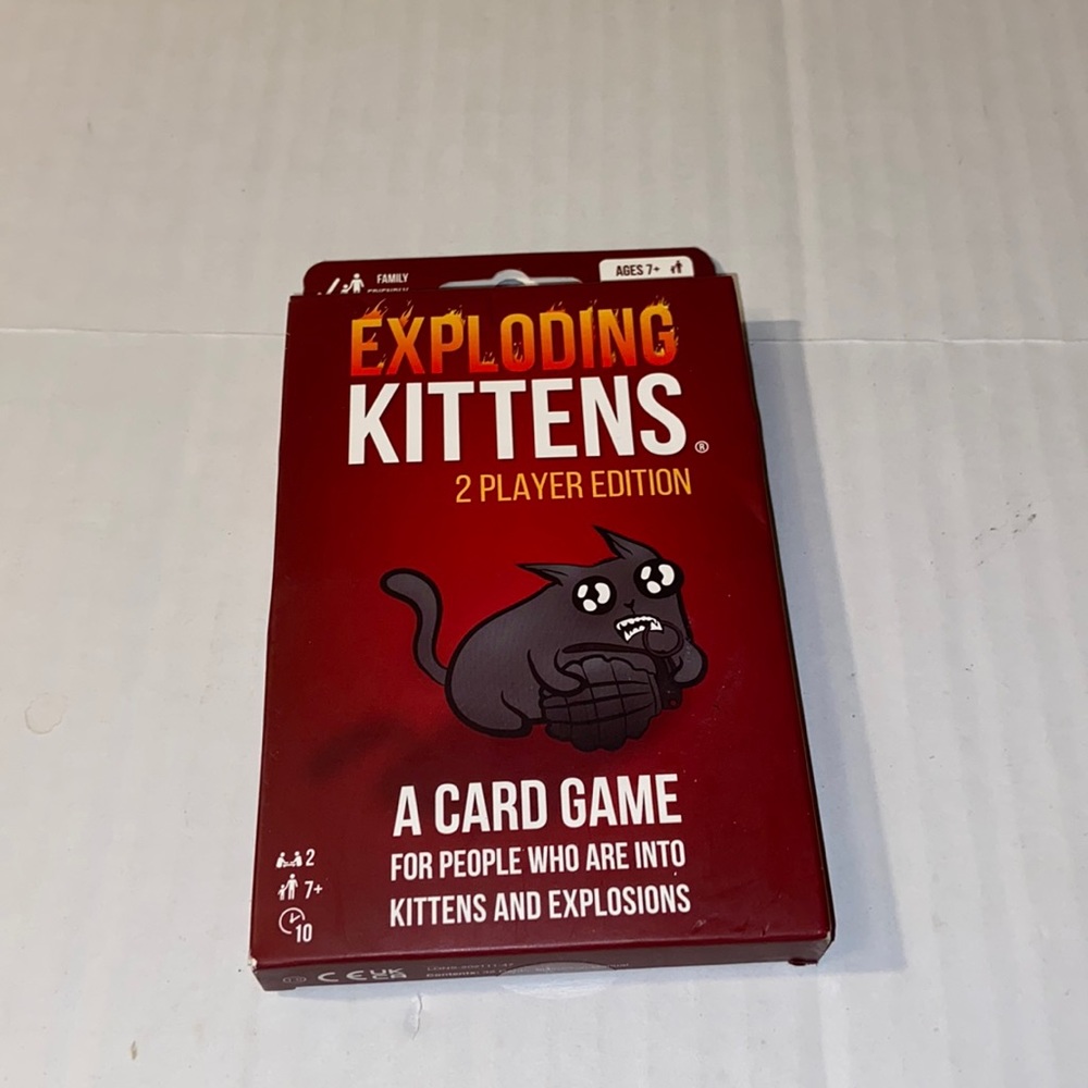 Exploding Kittens 2 Player Edition Card Game New